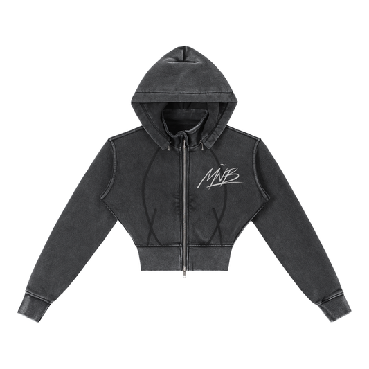Women MNB Vintage Cropped Fleece Hoodie