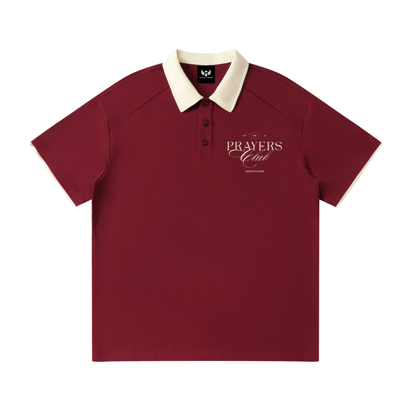 Prayer Club Raglan Polo Shirt