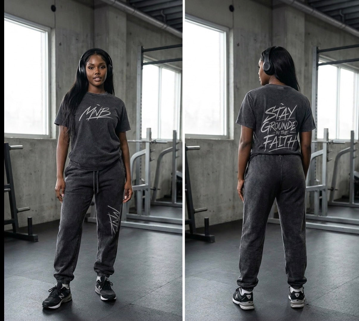 Women MÑB Vintage Drop Shoulder T-shirt