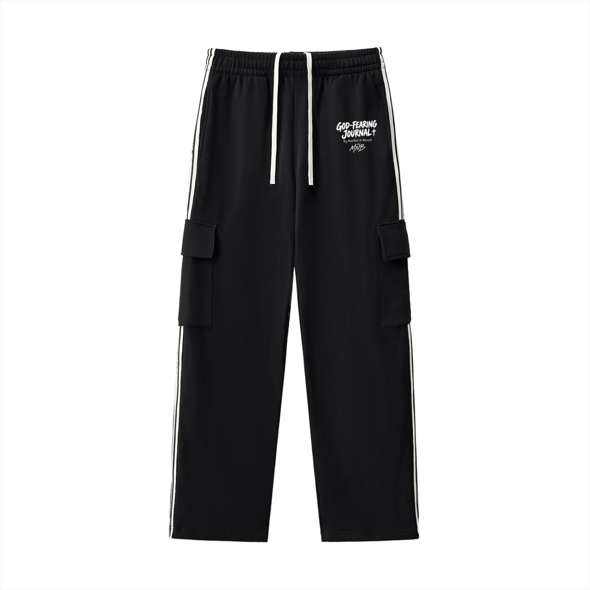 MNB Journal Side Stripe Straight-Leg Pants