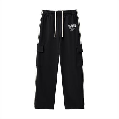 MNB Journal Side Stripe Straight-Leg Pants