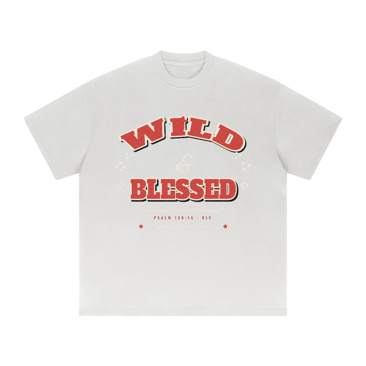 Wild & Blessed Oversized Heavyweight Solid Color T-Shirt (Unisex)