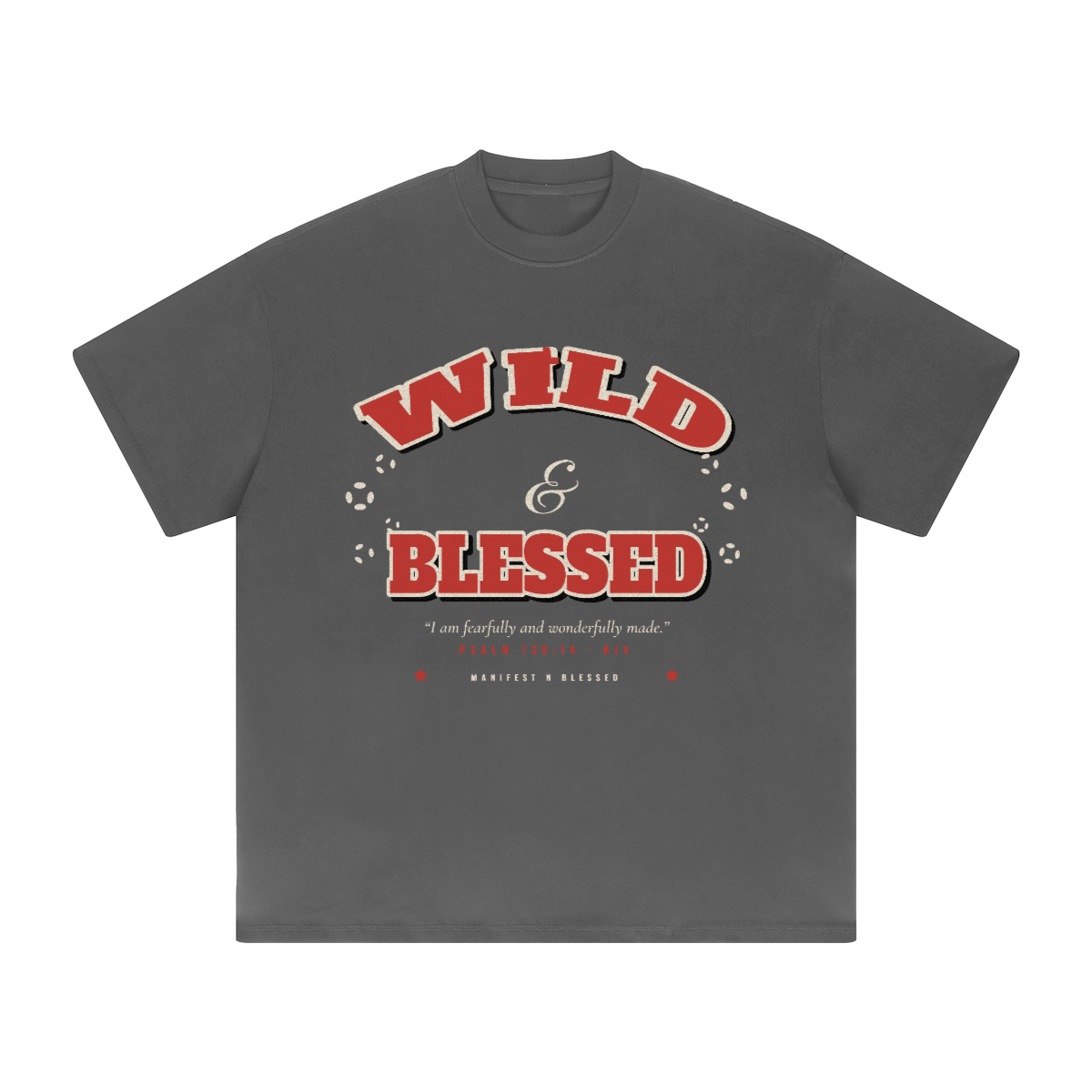 Wild & Blessed Oversized Heavyweight Solid Color T-Shirt (Unisex)
