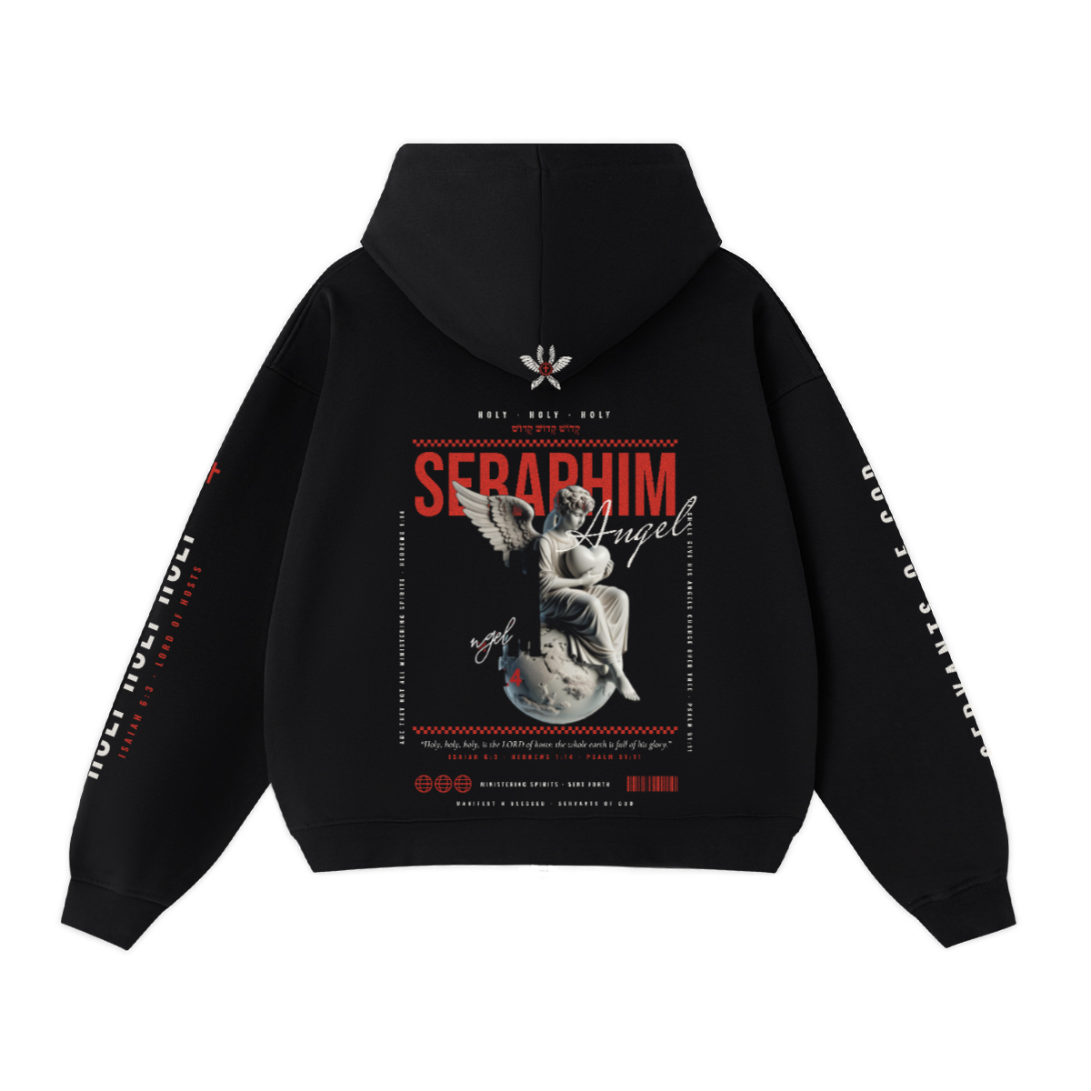 Seraphim Heavyweight Cropped Double-Zip Hoodie (Unisex)