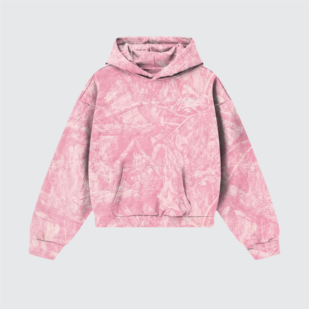 Seek:Find Heavyweight Pink Camo Fleece Hoodie