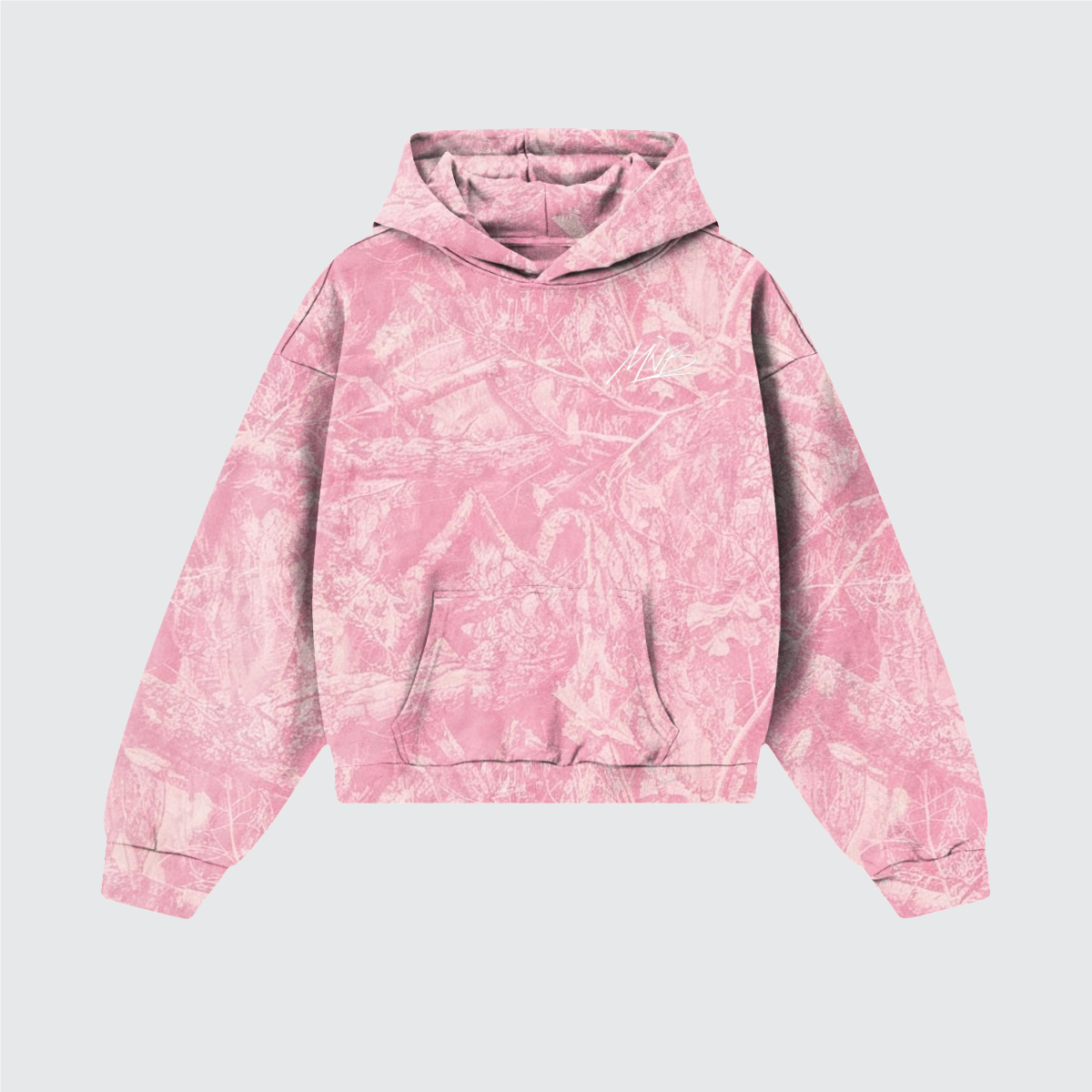 Seek:Find Heavyweight Pink Camo Fleece Hoodie