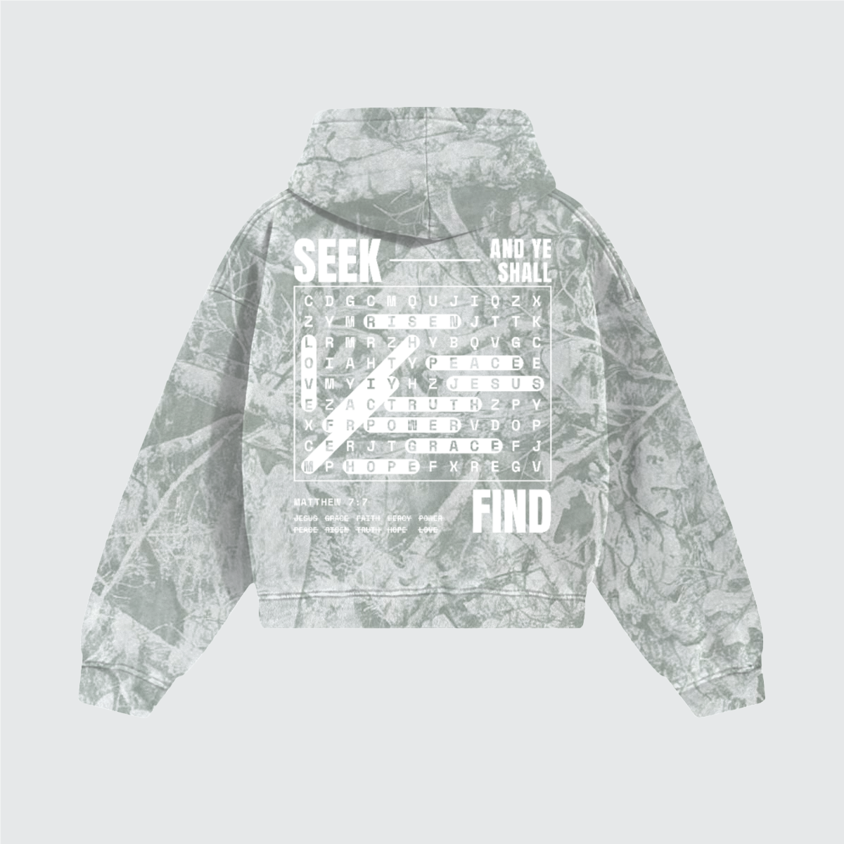 Seek:Find Heavyweight Tree Camo Fleece Hoodie