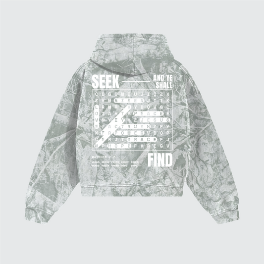 Seek:Find Heavyweight Tree Camo Fleece Hoodie