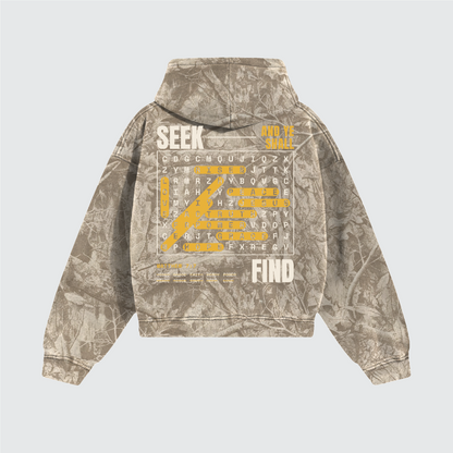 Seek:Find Heavyweight Camo Fleece Hoodie