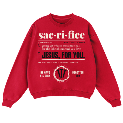 Sacrifice Oversized Crewneck sweatshirt (460GSM)