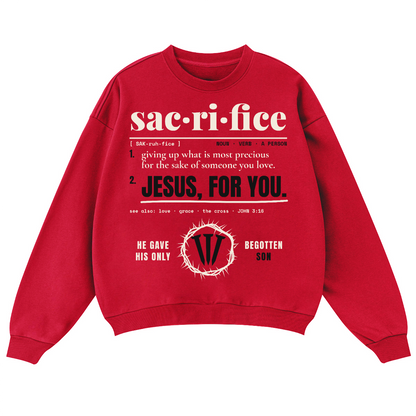 Sacrifice Oversized Crewneck sweatshirt (460GSM)