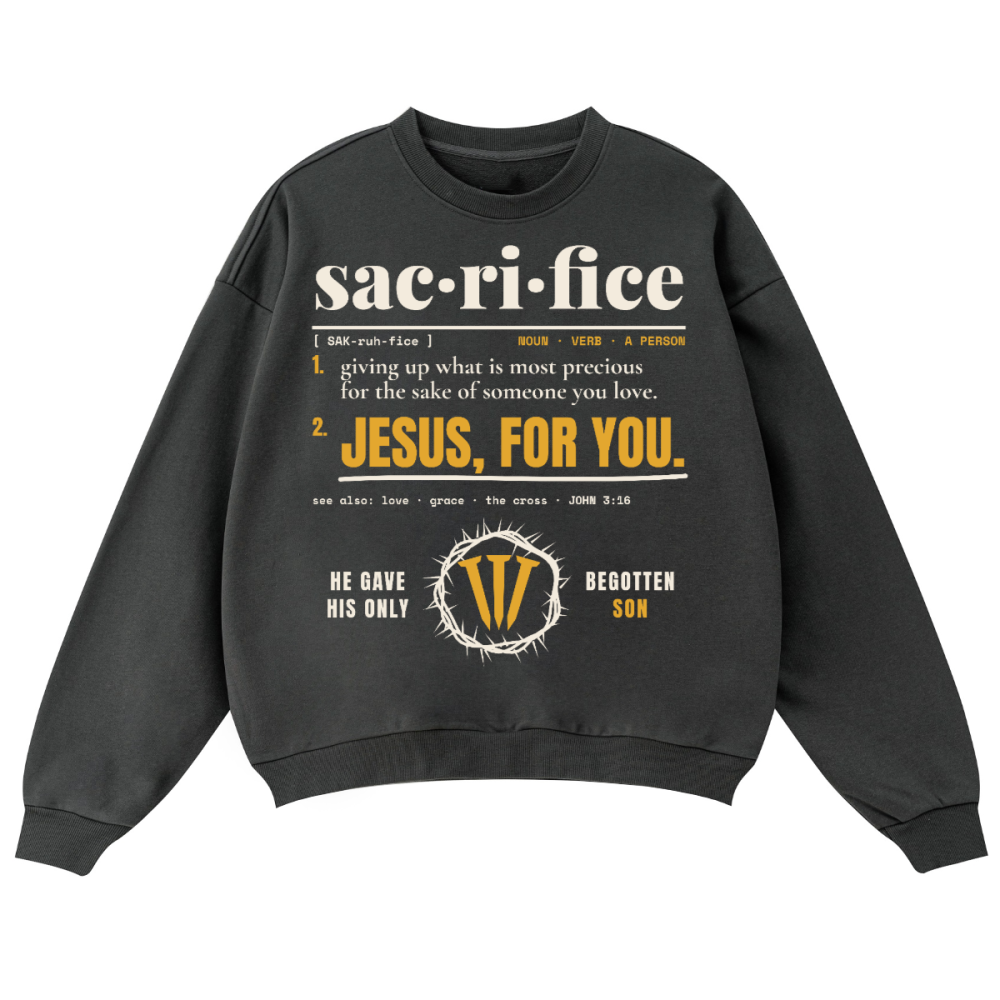 Sacrifice Oversized Crewneck sweatshirt (460GSM)