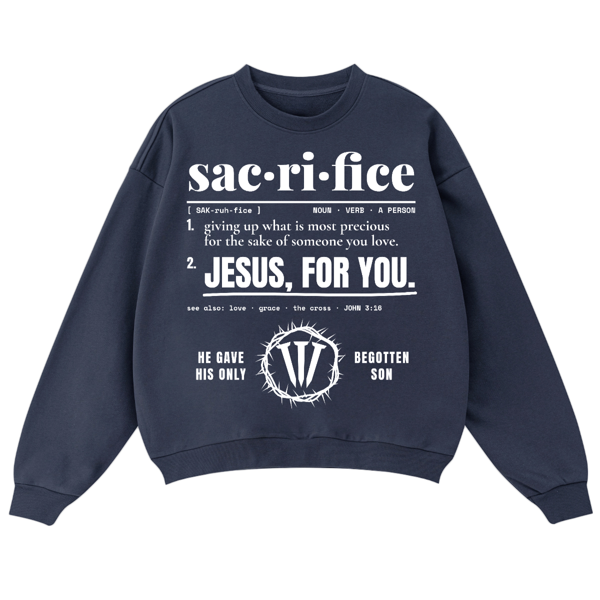 Sacrifice Oversized Crewneck sweatshirt (460GSM)
