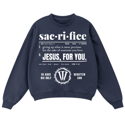 Sacrifice Oversized Crewneck sweatshirt (460GSM)