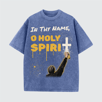 O Holy Spirit Vintage SnowWash Cotton Tee