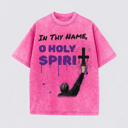 O Holy Spirit Vintage SnowWash Cotton Tee