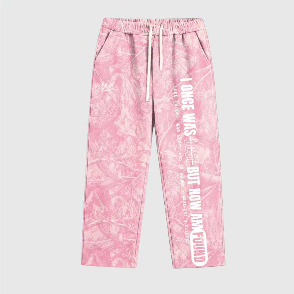 Seek:Find Heavyweight Pink Camo Fleece Sweatpants