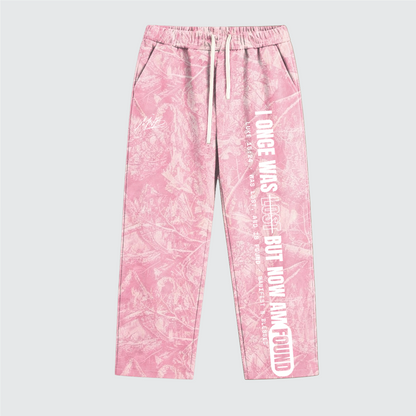 Seek:Find Heavyweight Pink Camo Fleece Sweatpants