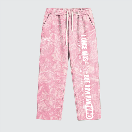 Seek:Find Heavyweight Pink Camo Fleece Sweatpants