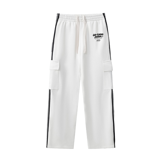 MNB Journal Stripe Straight-Leg Pants