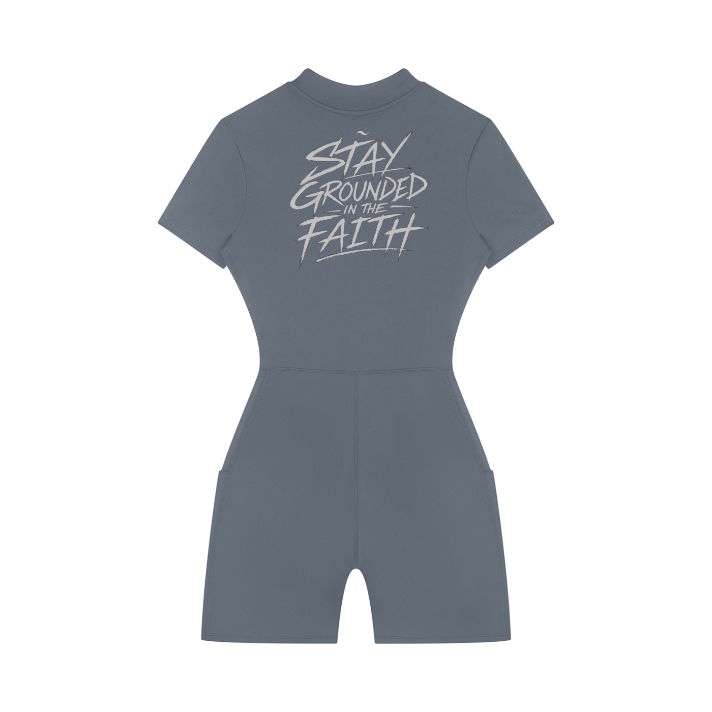 Women's Quarter-Zip Short Sleeve Romper