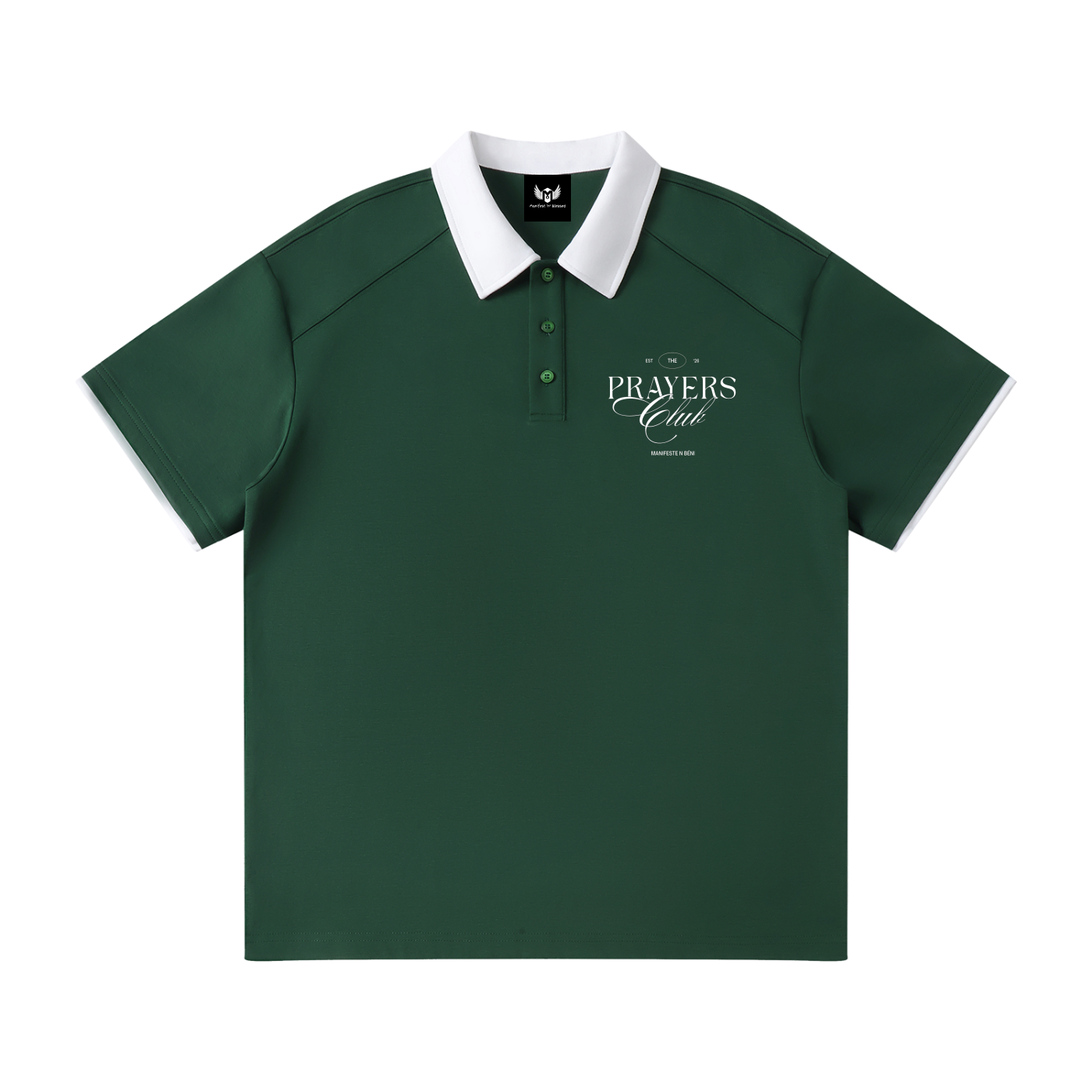 Prayer Club Raglan Polo Shirt