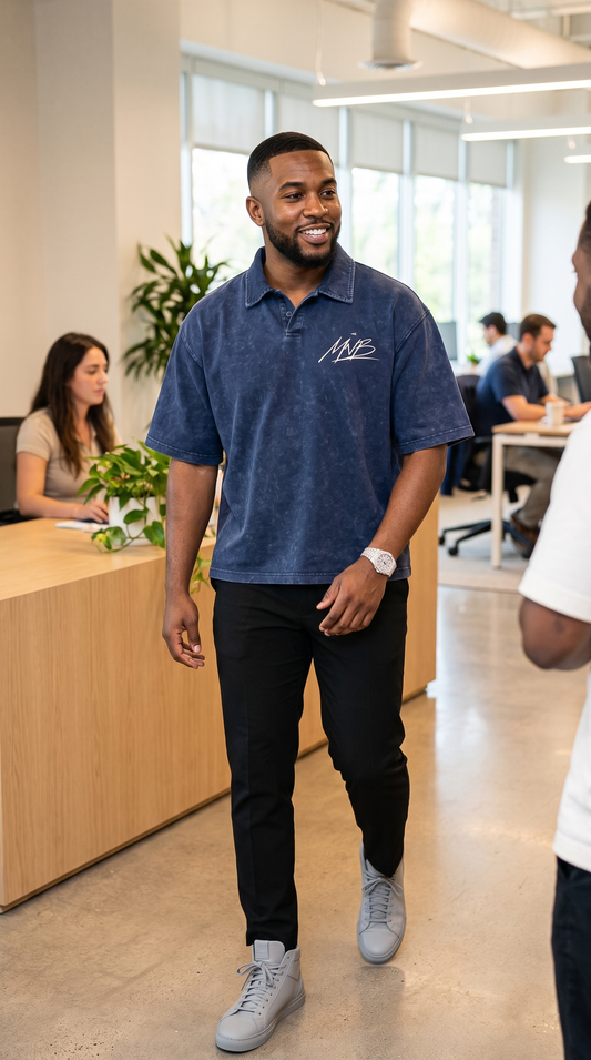 Heavyweight Boxy Fit Polo T-Shirt ~ The Prayers Club