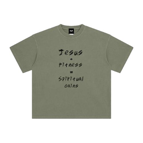 Jesus + Fitness Washed T-Shirt
