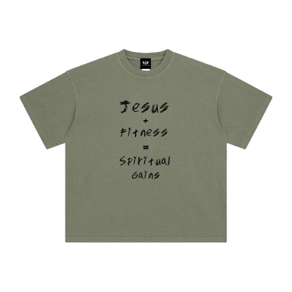 Jesus + Fitness Washed T-Shirt