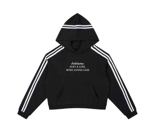 Stripe Cropped Hoodie