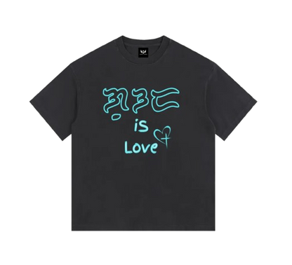 Big & Tall "God is Love" Oversized Vintage Washed Cotton T-Shirt