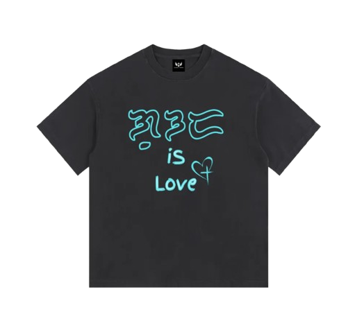Big & Tall "God is Love" Oversized Vintage Washed Cotton T-Shirt