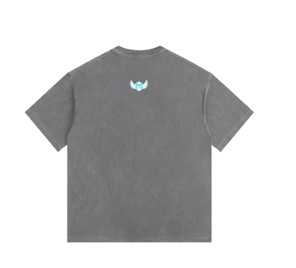 Big & Tall "God is Love" Oversized Vintage Washed Cotton T-Shirt