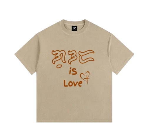 Big & Tall "God is Love" Oversized Vintage Washed T-Shirt