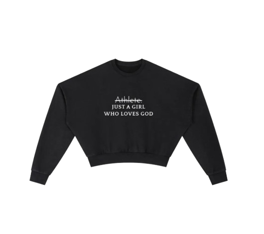 Vintage Washed Cropped Sweatshirt