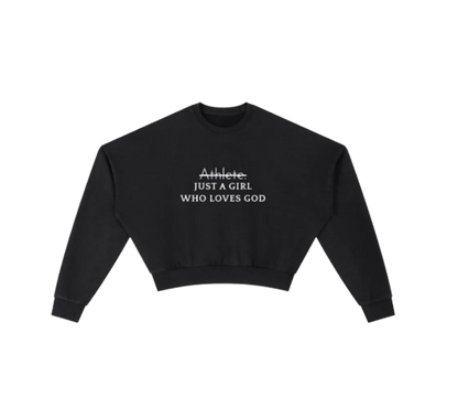 Vintage Washed Cropped Sweatshirt