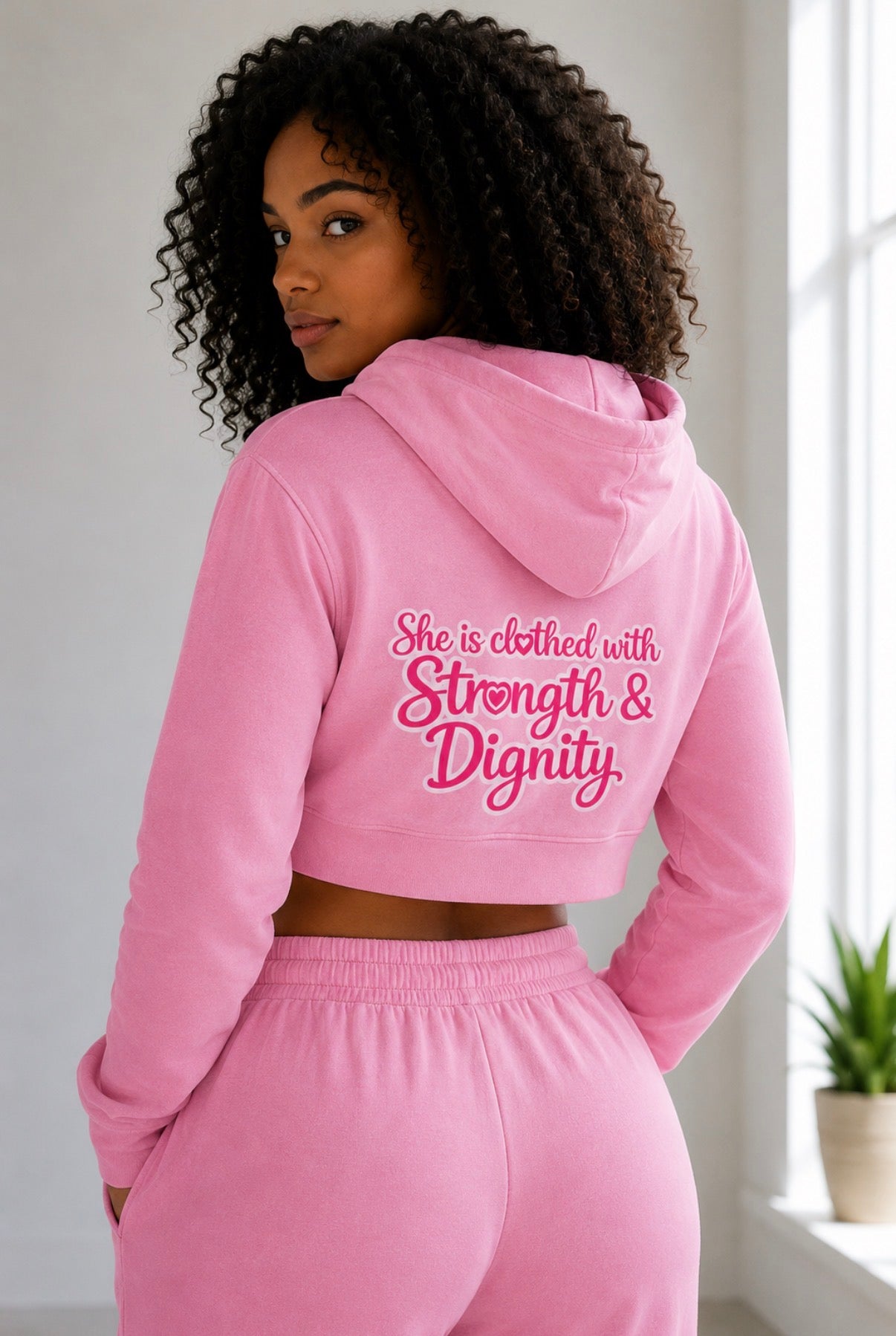 Vintage Washed Cropped Edge Hoodie