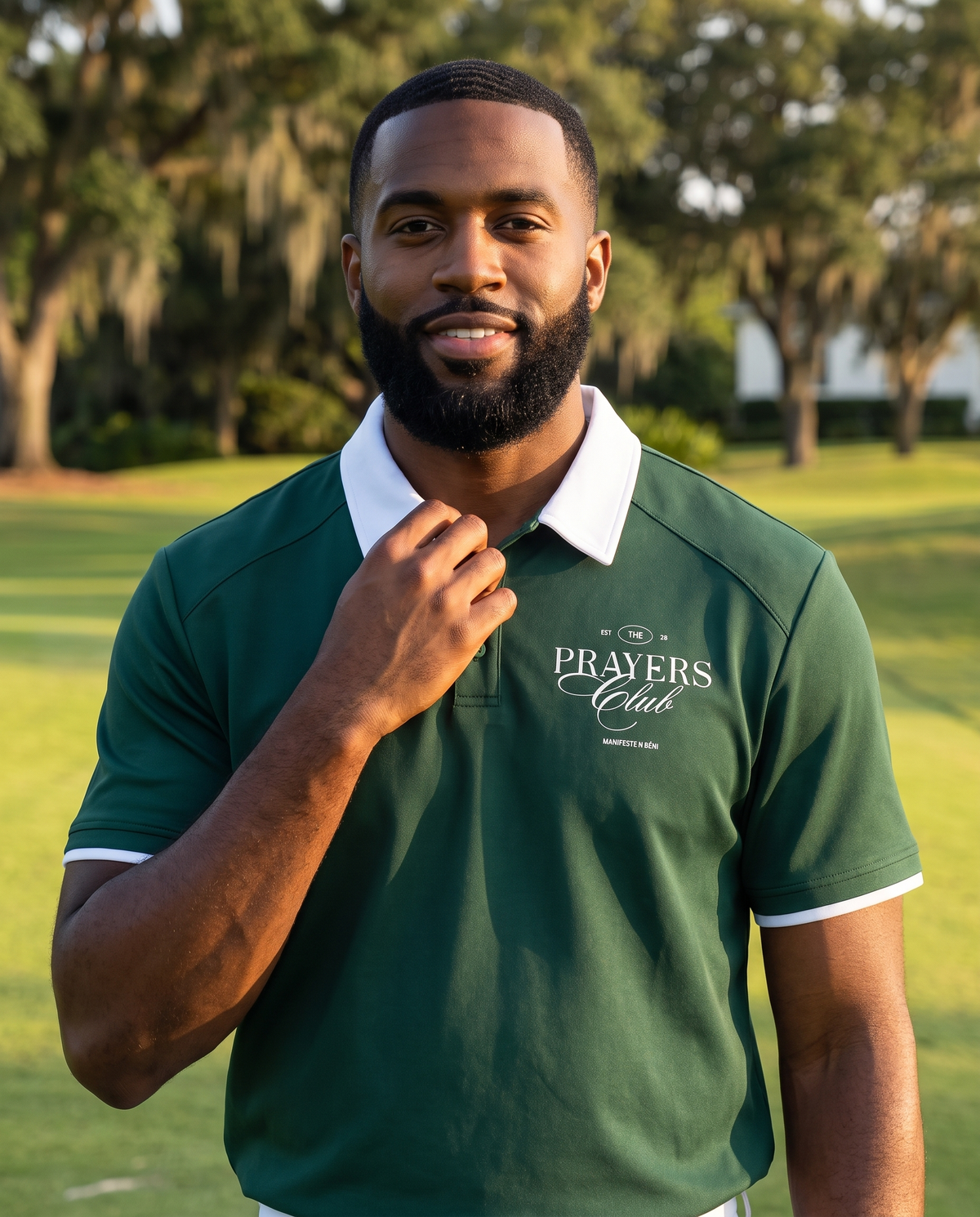 Prayer Club Raglan Polo Shirt