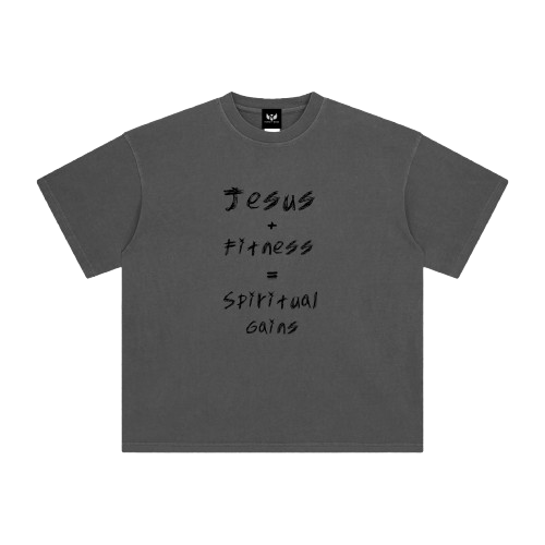 Jesus + Fitness Washed T-Shirt