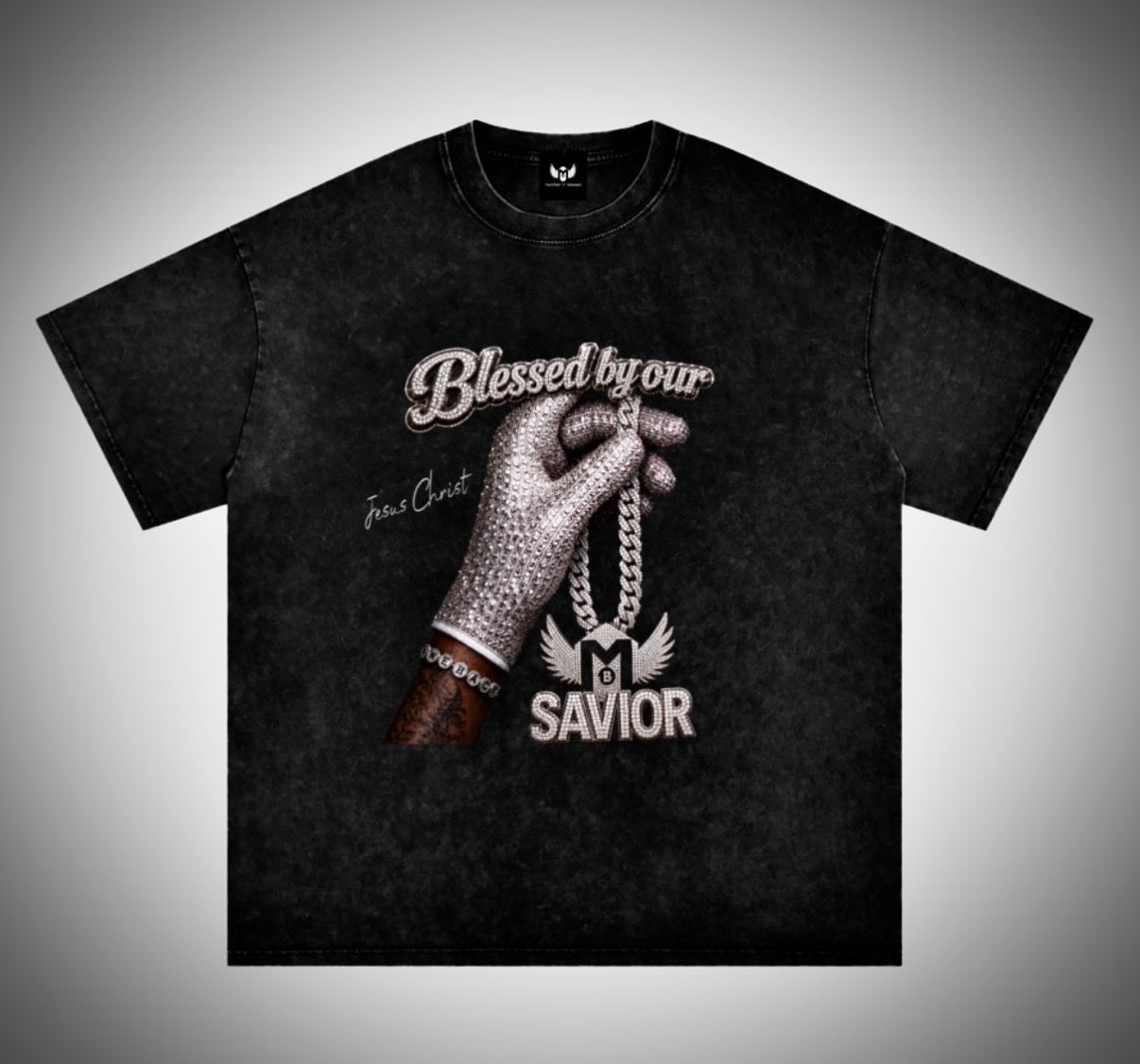 “Savior + Iceman” Washed Oversized T-Shirt
