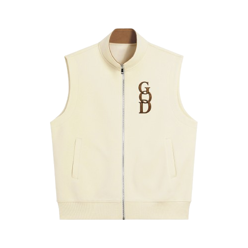 G. O. D Essential Cream Vest “The Prayer Club”