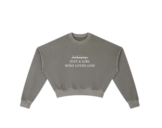 Vintage Washed Cropped Sweatshirt