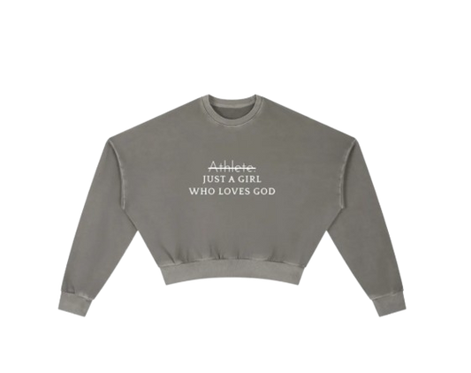 Vintage Washed Cropped Sweatshirt