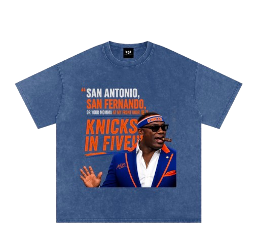 Knicks In 5 Washed Oversized Tee