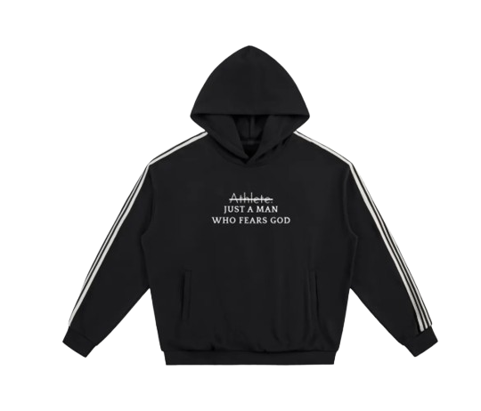 Men Stripe Drop-Shoulder Hoodie