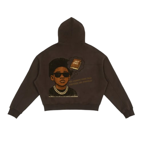 "Living In His Word" Men Boxy Hoodie