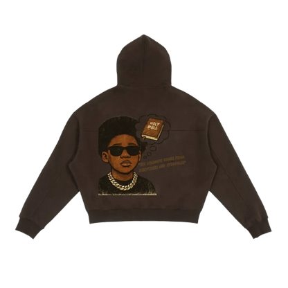 "Living In His Word" Men Boxy Hoodie