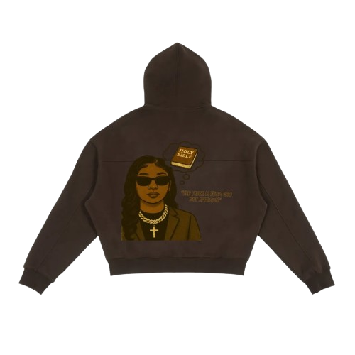 "Living In His Word" Women Boxy Hoodie