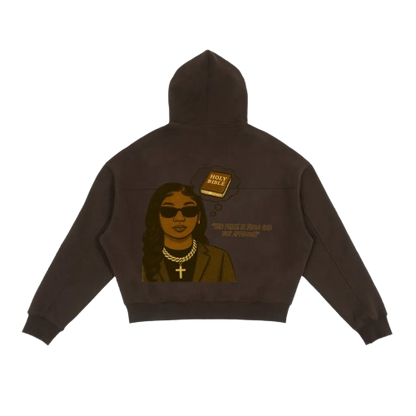 "Living In His Word" Women Boxy Hoodie