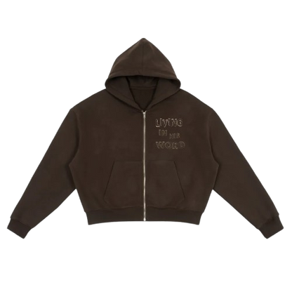"Living In His Word" Women Boxy Hoodie